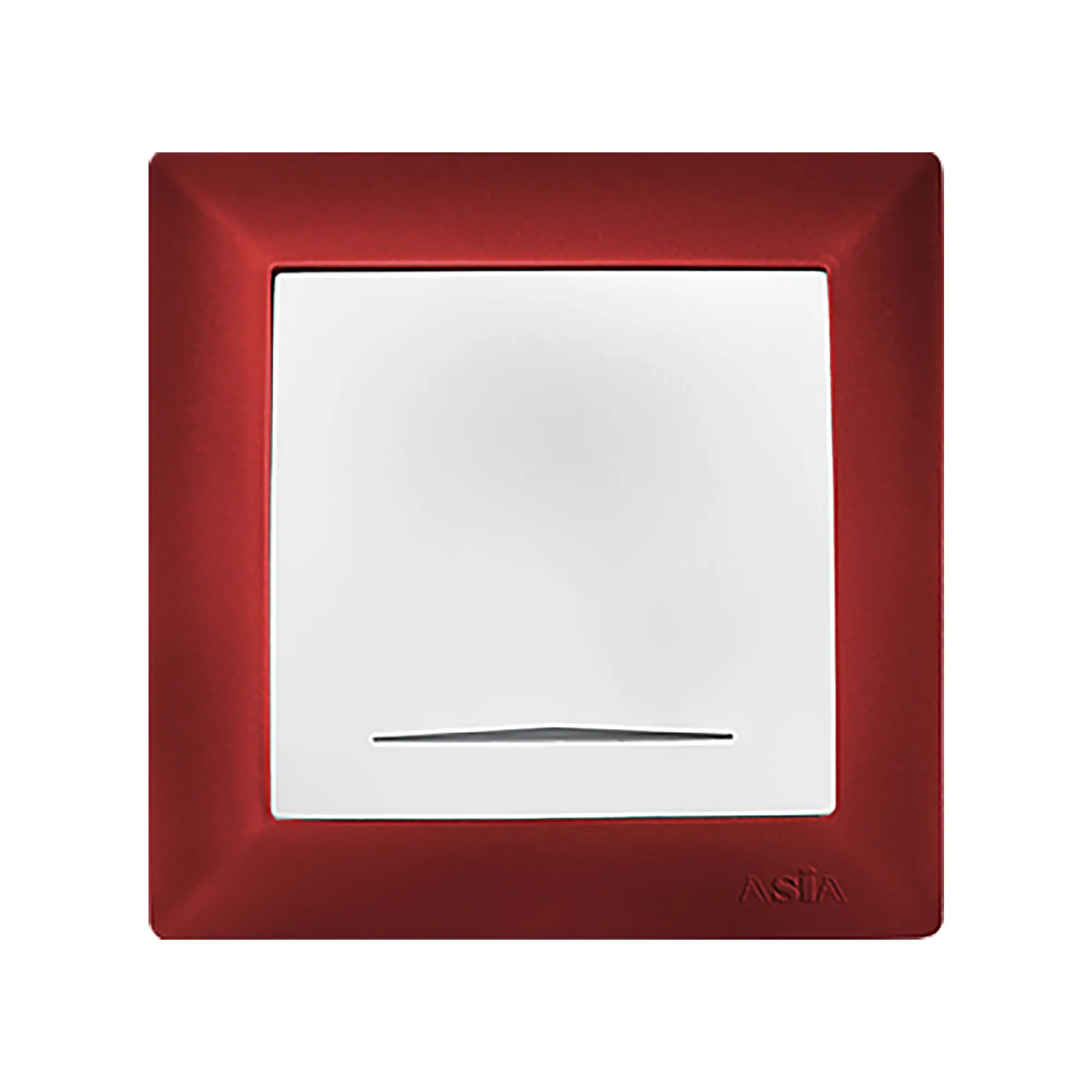 کلید و پریز آسیا الکتریک پارسه قرمز