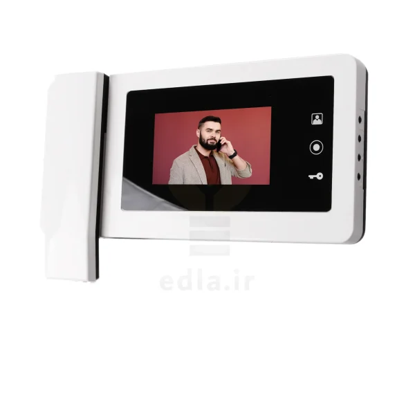سمت راست مانیتور V414M که چهار کلید برای دسترسی به تنظیمات دستگاه دارد