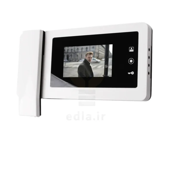 سمت راست مانیتور V424 که چهار کلید برای دسترسی به تنظیمات دستگاه دارد