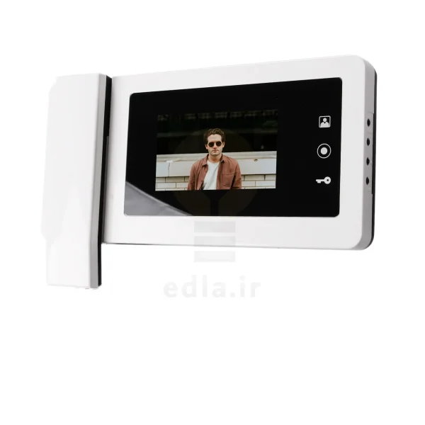 سمت راست مانیتور V424M که چهار کلید برای دسترسی به تنظیمات دستگاه دارد