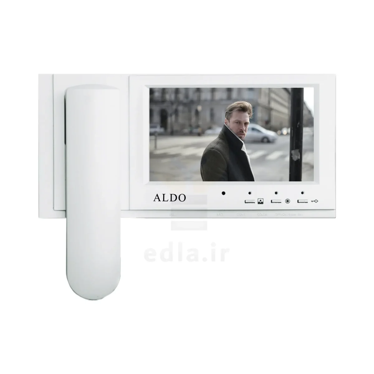 مانیتور 725 که دارای یک صفحه نمایش 7 اینچی است و زیر صفحه نمایش سه دکمه به صورت مکانیکی دارد