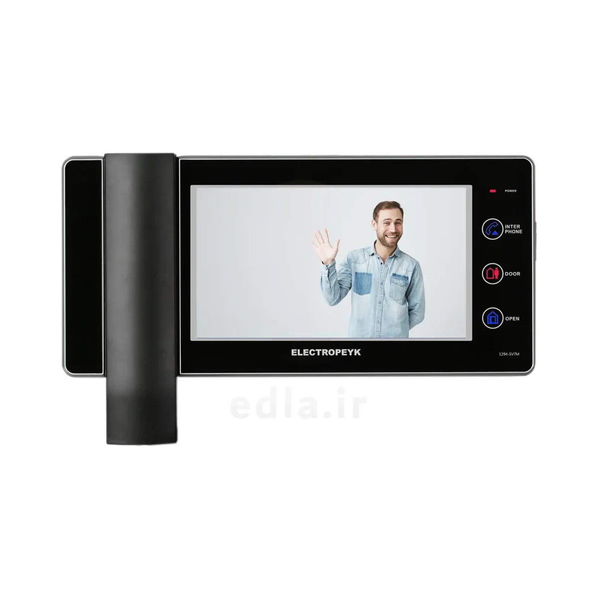مانیتور 1294 که دارای یک صفحه نمایش 7 اینچی است و در کنار آن کلید های لمسی و هندست گوشی قرار دارد