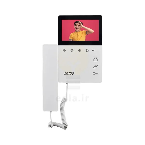 مانیتور 897 که دارای یک صفحه نمایش 4.3 اینچی است و گوشی آن به صورت مگنتی در کنار آن قرار میگیرد