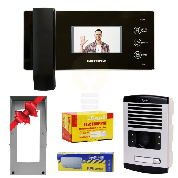 پکیج 1 واحدی آیفون تصویری الکتروپیک 1096 مشکی