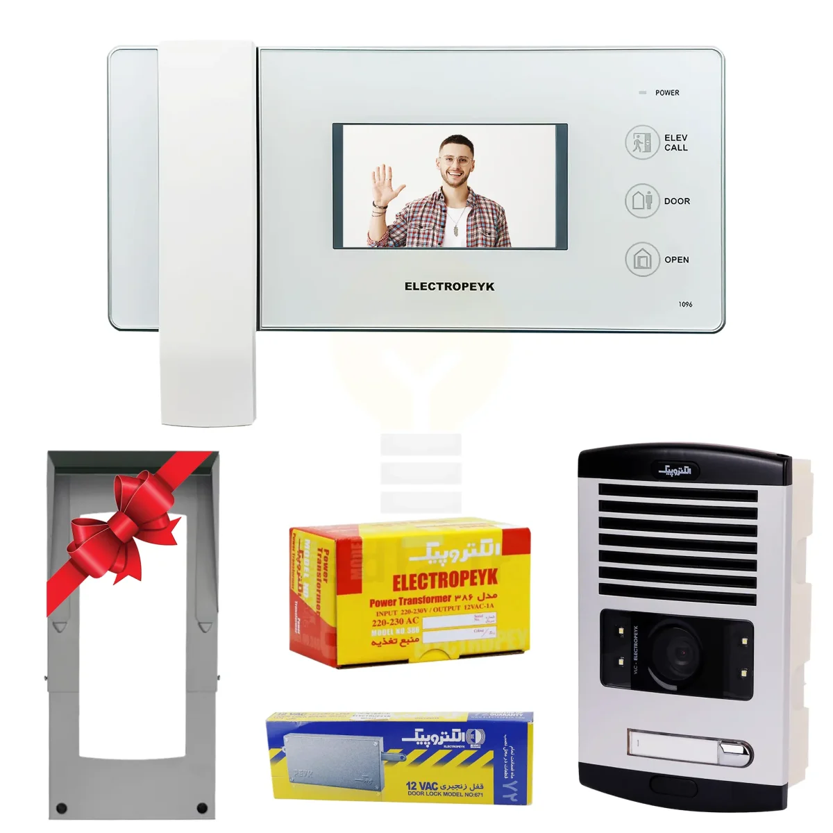 Package 1Unit Electropek Video DoorPhone 1096 White