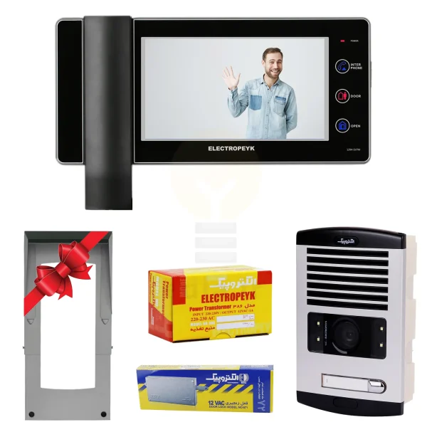 پکیج 1 واحدی آیفون تصویری الکتروپیک 1294-Eco مشکی (بدون حافظه)
