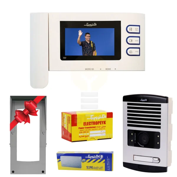 پکیج 1 واحدی آیفون تصویری الکتروپیک 797-Eco سفید (بدون حافظه)