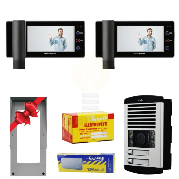 پکیج 2 واحدی آیفون تصویری الکتروپیک 1294-Eco مشکی (بدون حافظه)