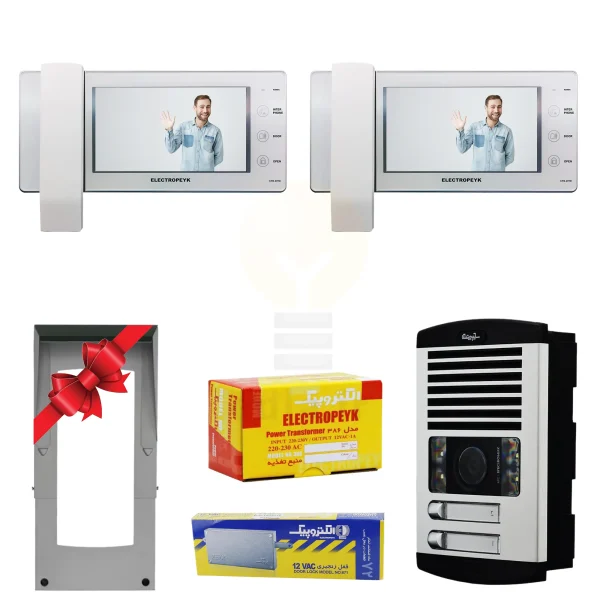 پکیج 2 واحدی آیفون تصویری الکتروپیک 1294-Eco سفید (بدون حافظه)
