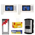 Package 2Units Electropek Video DoorPhone 797 White