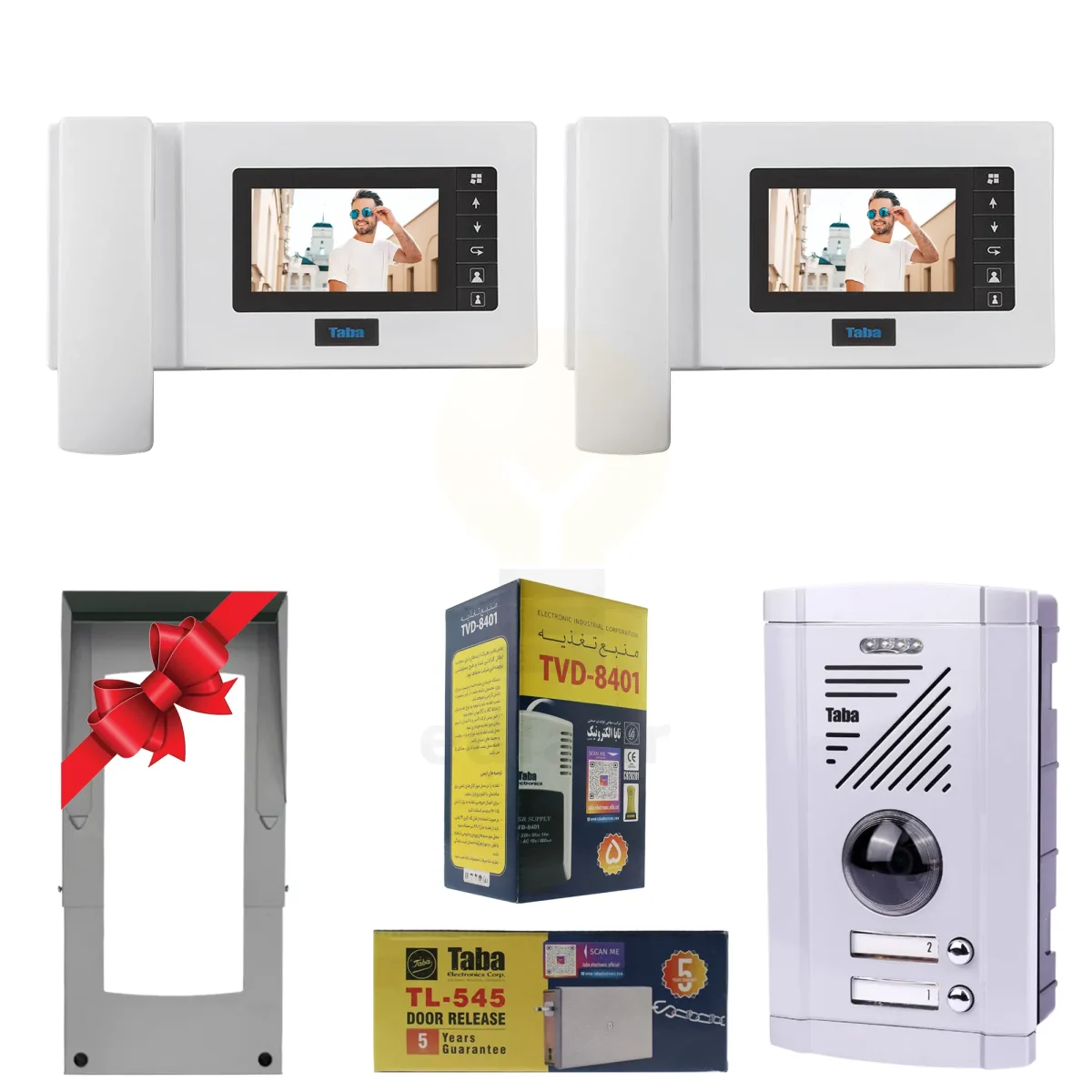 Package 2Units Taba Video DoorPhone TVD 1035M