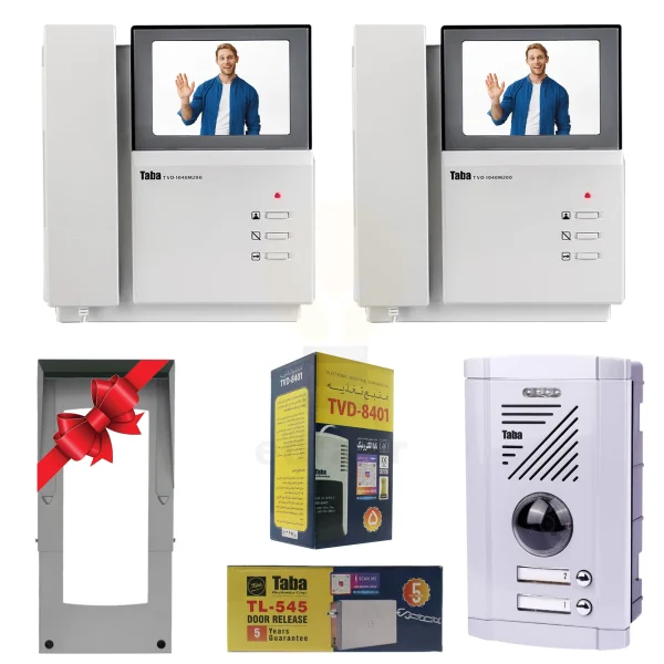 پکیج دو واحدی آیفون تصویری تابا TVD-1040M