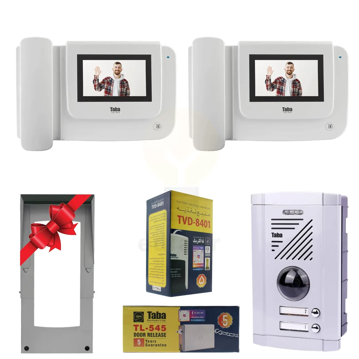 Package 2Units Taba Video DoorPhone TVD 1043i