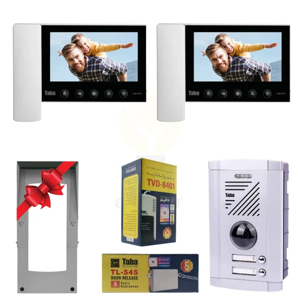 پکیج دو واحدی آیفون تصویری تابا TVD5-70