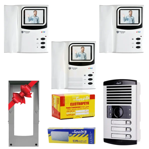 پکیج 3 واحدی آیفون تصویری الکتروپیک 1286