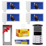 پکیج 4 واحدی آیفون تصویری الکتروپیک 1198 23 Package 4Units Electropek Video DoorPhone 1198