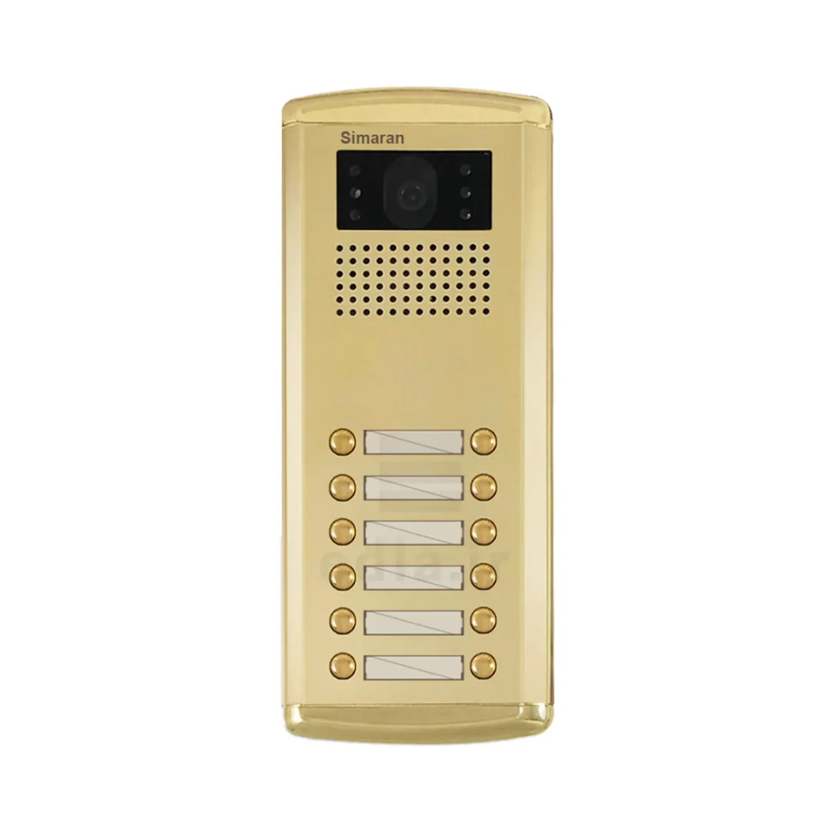 Simaran video door opener Panel Faraz Gold 12Units