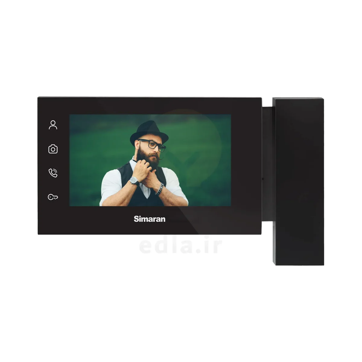Simaran video door opener display HS 76TKM Black